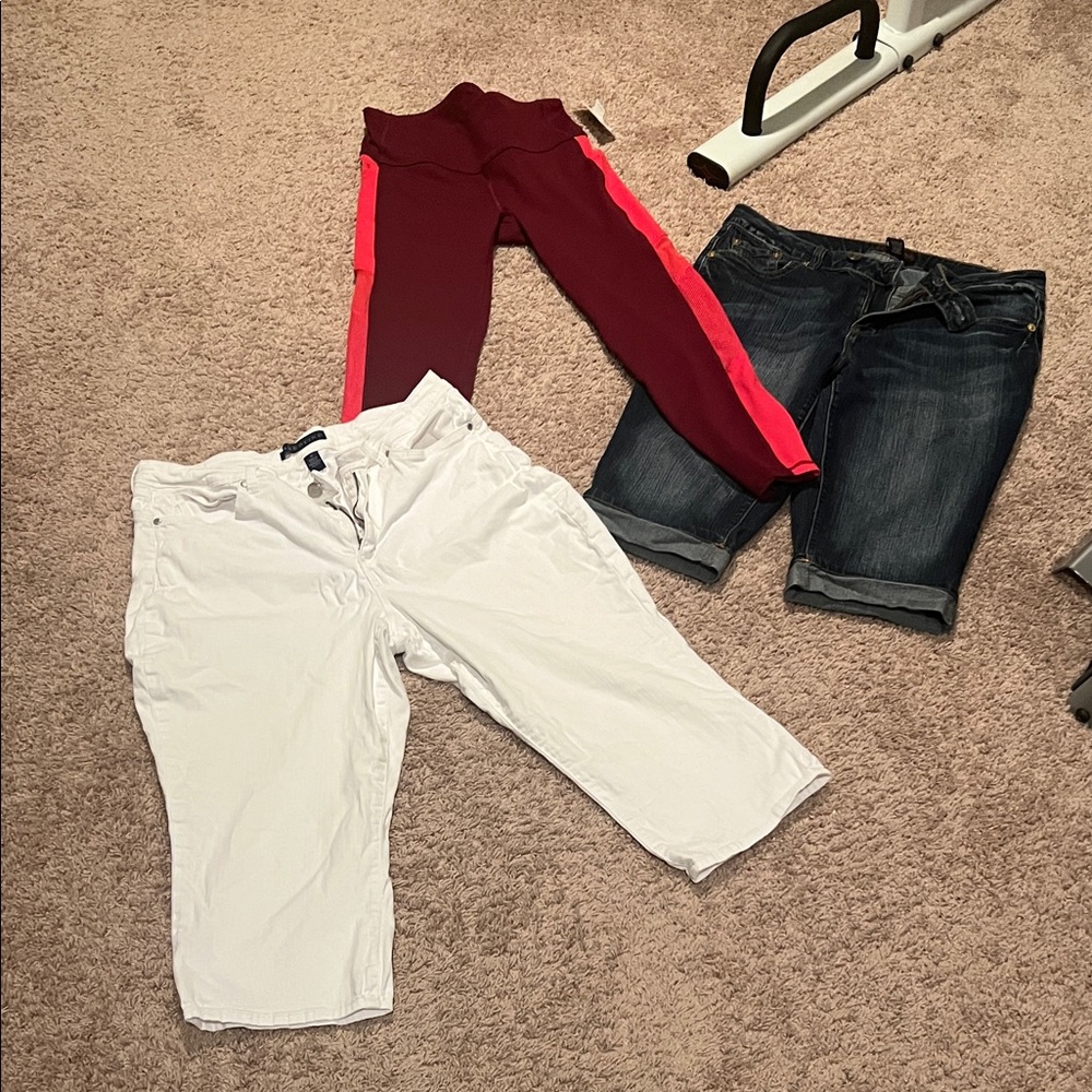 Capri  Style Shorts and Yoga Pants